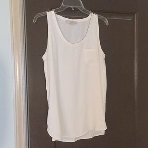 CHIFFON CREAM LOFT TANK TOP